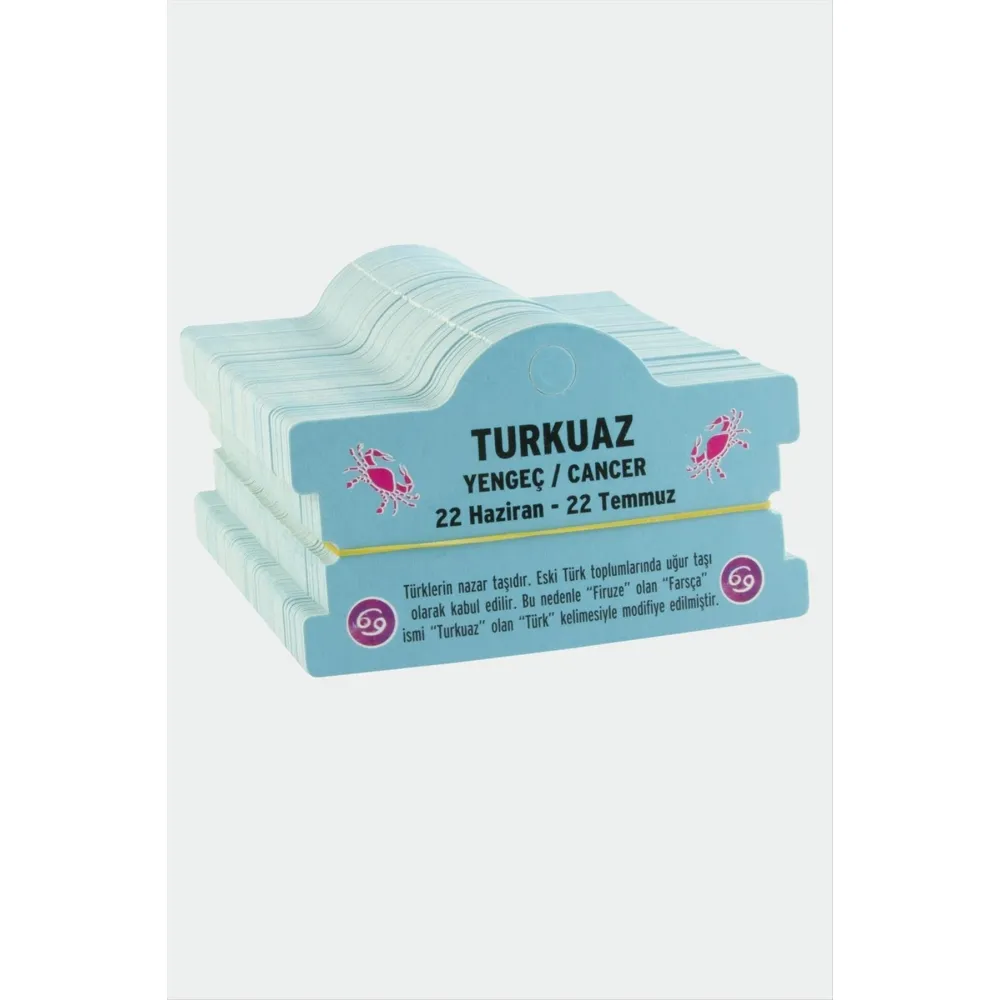 Turkuaz - Yengeç Burç Bileklik Kartı-Turkuaz