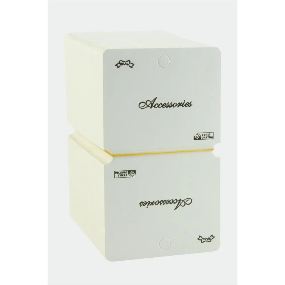 Kare Kolye Kartı-Beyaz