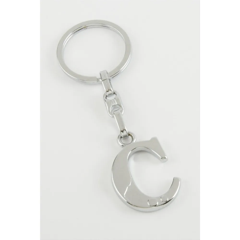 Harfli Metal Anahtarlık-C