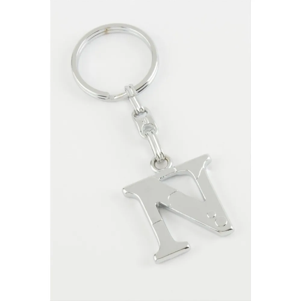 Harfli Metal Anahtarlık-N