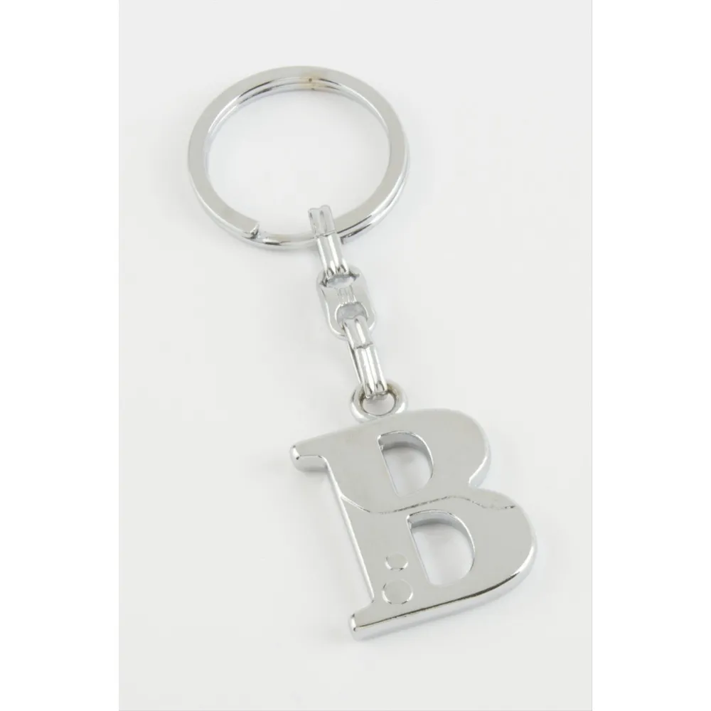 Harfli Metal Anahtarlık-B