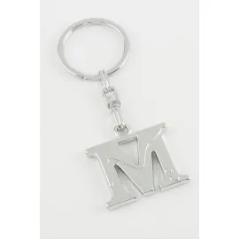 Harfli Metal Anahtarlık-M