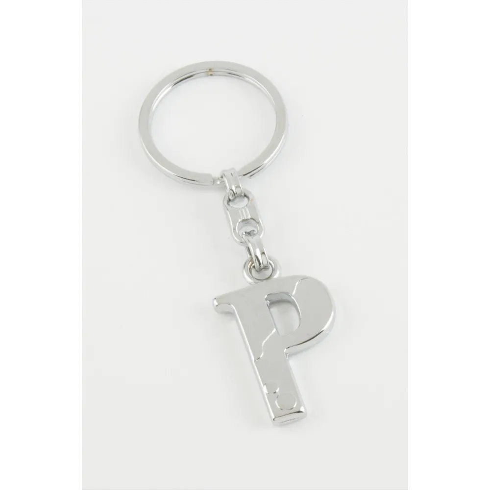 Harfli Metal Anahtarlık-P