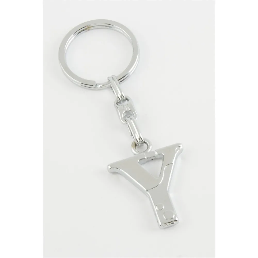 Harfli Metal Anahtarlık-Y