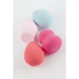 4 Adet Yumurta Makyaj Süngeri-Renkli