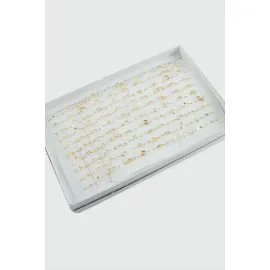 Karışık Lüx Çelik Eklem Yüzük 1 Adet-Sarı