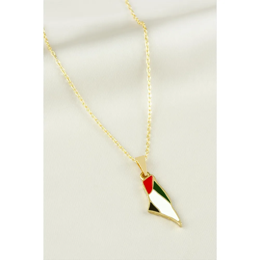 Filistin Mineli Kolye-Sarı