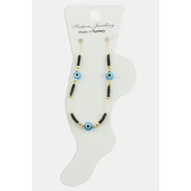 Nazar Miyoki Boncuk Halhal-Siyah