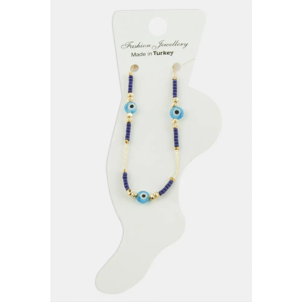 Nazar Miyoki Boncuk Halhal-Lacivert