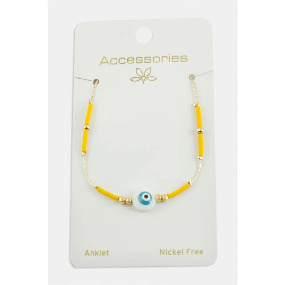 Nazar Miyoki Boncuk Halhal-Sarı