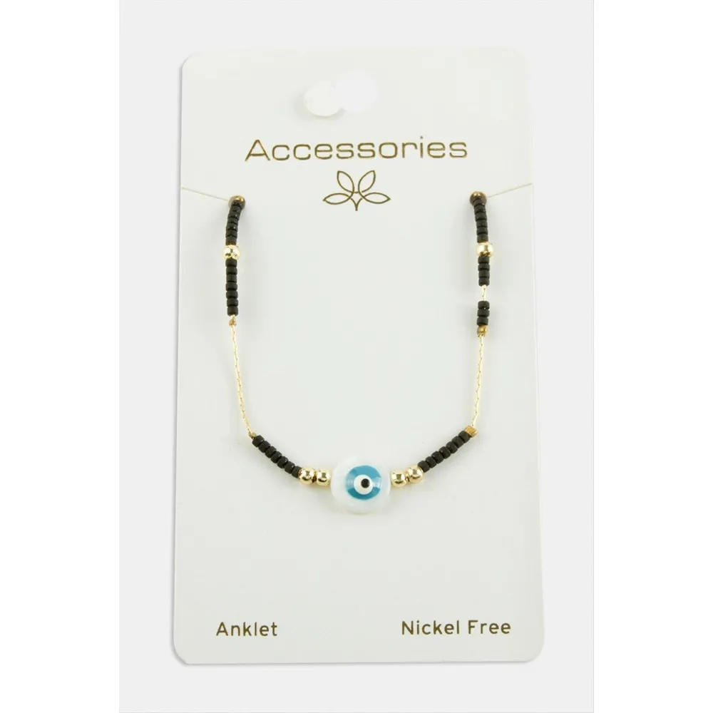 Nazar Miyoki Boncuk Halhal-Siyah