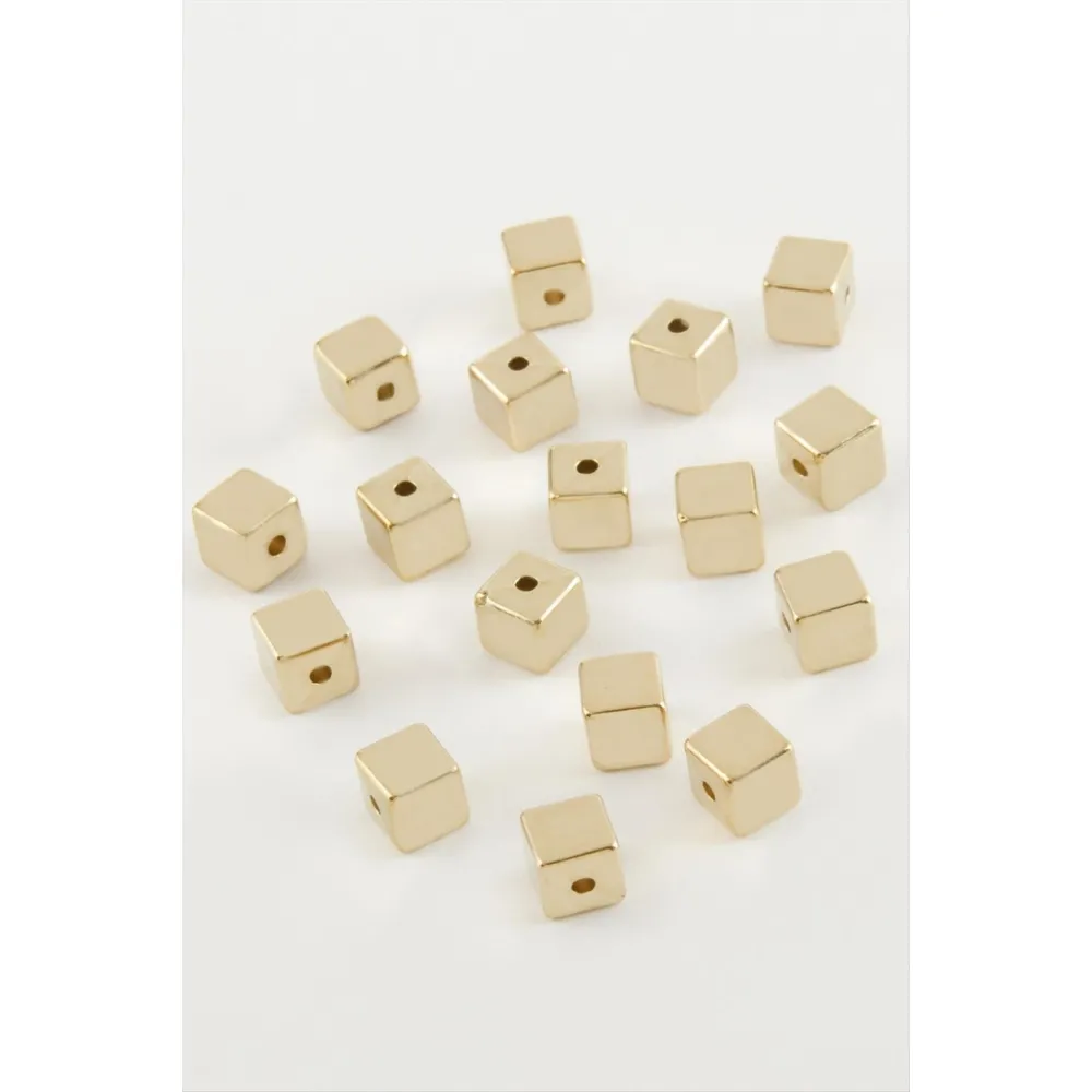 Küp Kolye Ucu Bileklik Aparat 1 Adet-Sarı