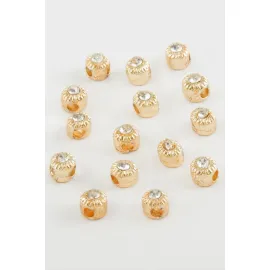 Taşlı Kolye Ucu Aparat 1 Adet-Sarı