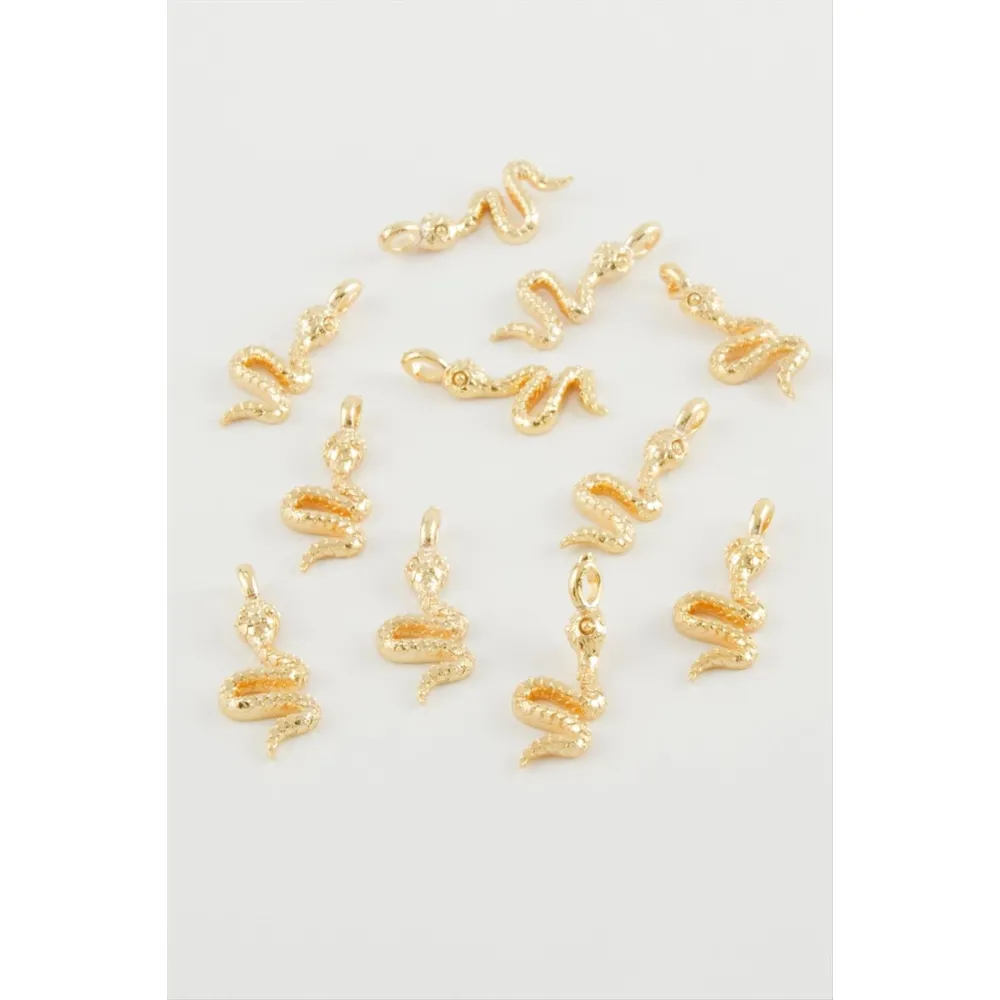 Yılan Kolye Ucu Aparatı 1 Adet-Sarı