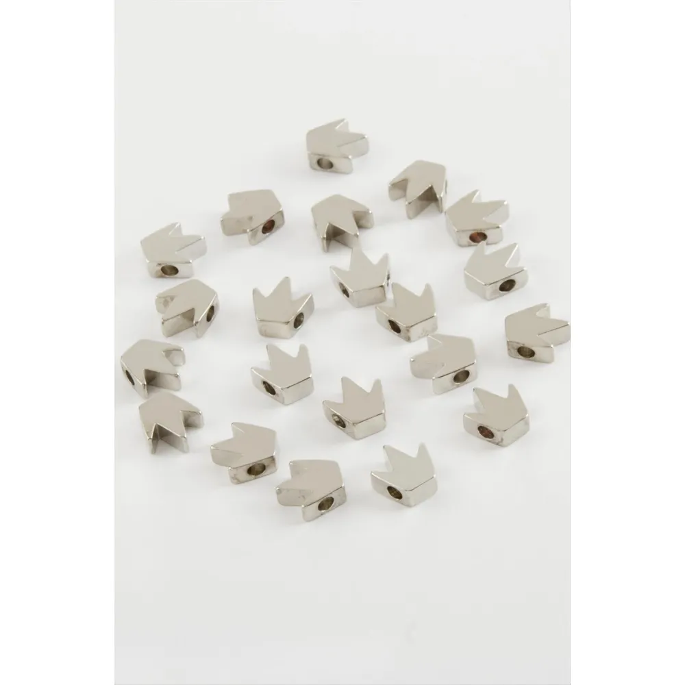 0,8 mm Kalp Ara Aparat 20 Adet-Gümüş Rengi