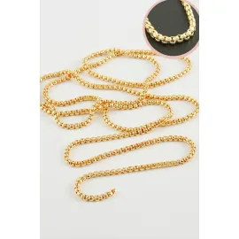 3 mm Kobra Zincir 1 metre-Sarı