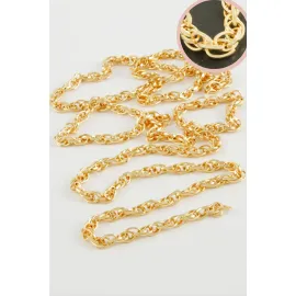 5 mm Oval Zincir 1 metre-Sarı
