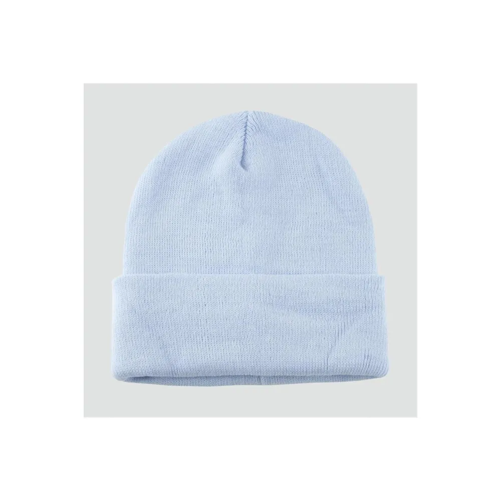 Çift Kat 1 nci kalite renkli bere  Toptan Bere Eldiven -Açık Mavi