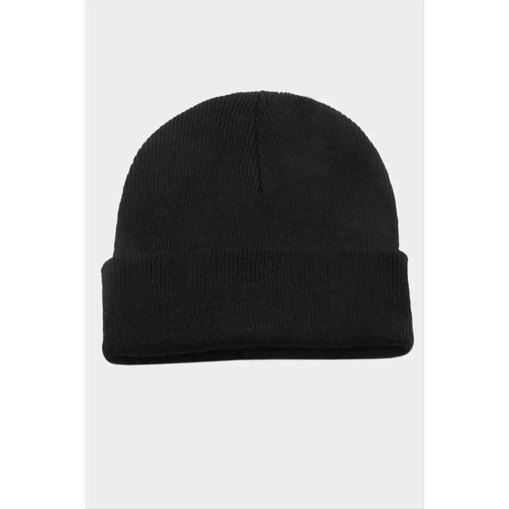 Çift Kat 1 nci kalite renkli bere  Toptan Bere Eldiven -Siyah