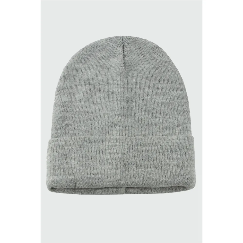 Çift Kat 1 nci kalite renkli bere  Toptan Bere Eldiven -Gri-2