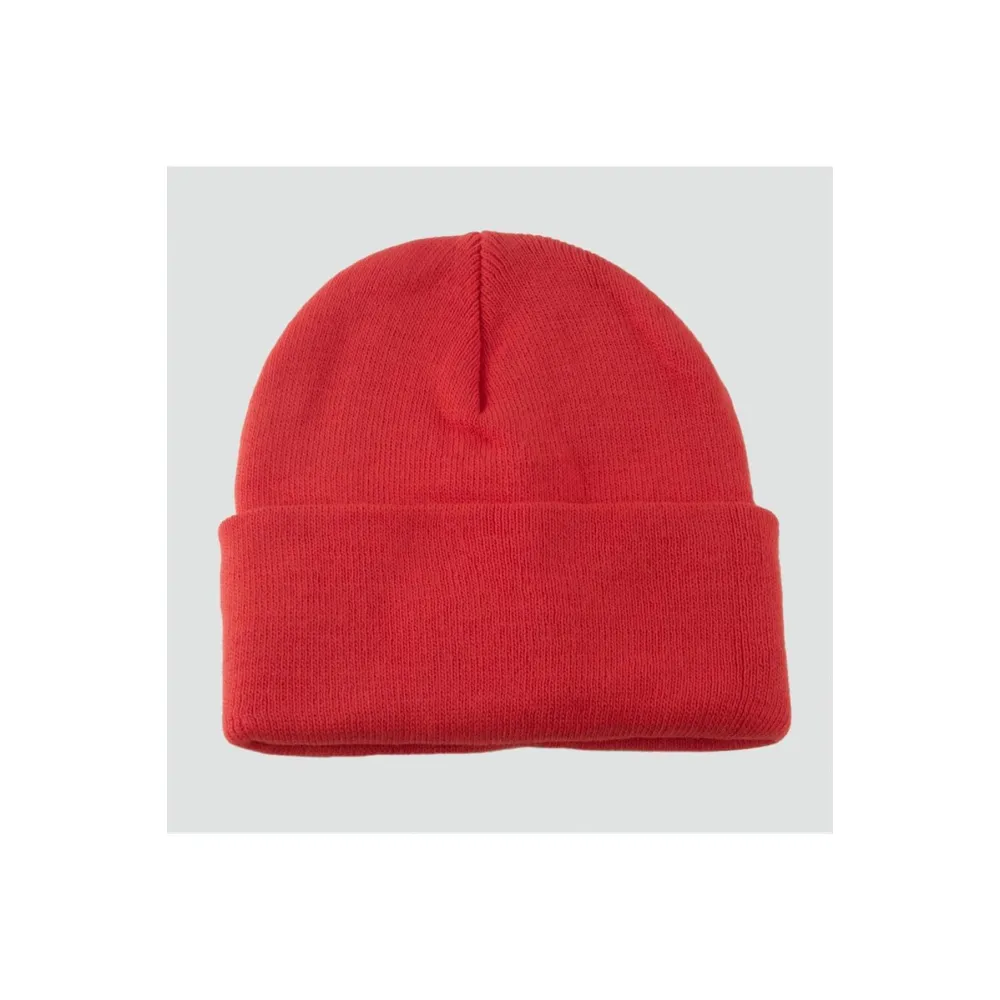 Çift Kat 1 nci kalite renkli bere  Toptan Bere Eldiven -Kırmızı