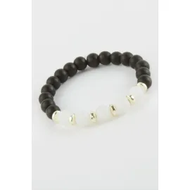 Aytaşı Onix Doğaltaşlı Bileklik-Siyah