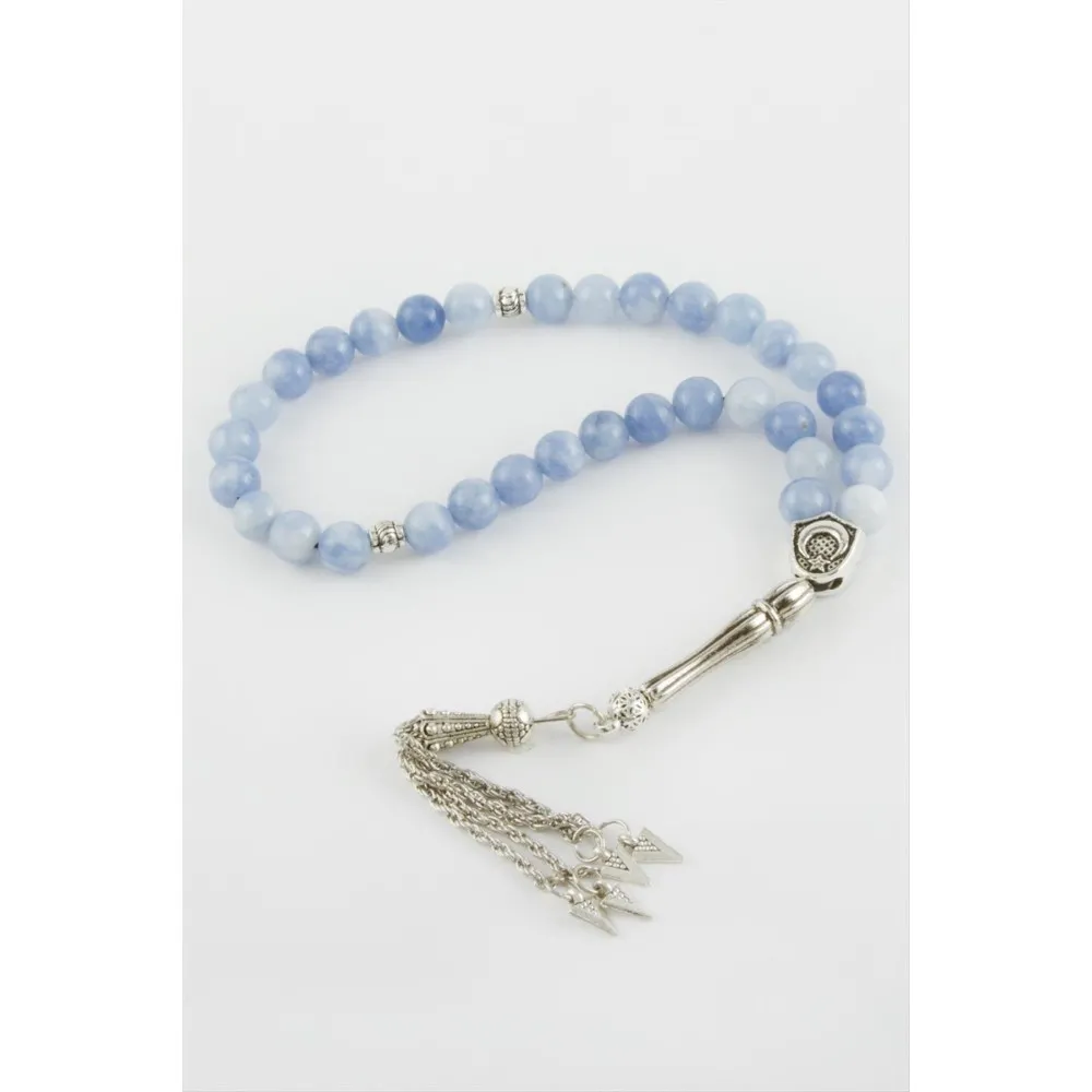 Ceyt Taşı Tesbih 8 Mm-Açık Mavi