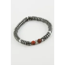 Hematit Ceyt Doğaltaş Bileklik-Antrasit