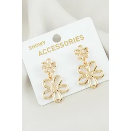 Papatya Metal Küpe-Sarı