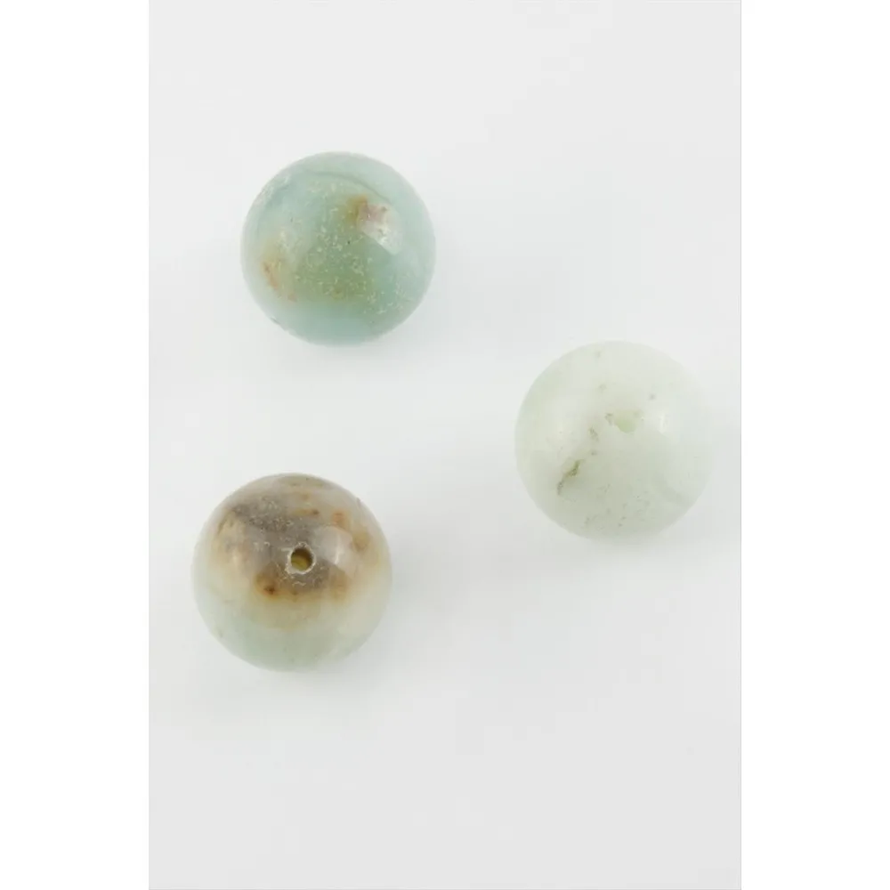 Azurit Doğaltaş Kolye Ucu 1,6 Cm-Su Yeşili