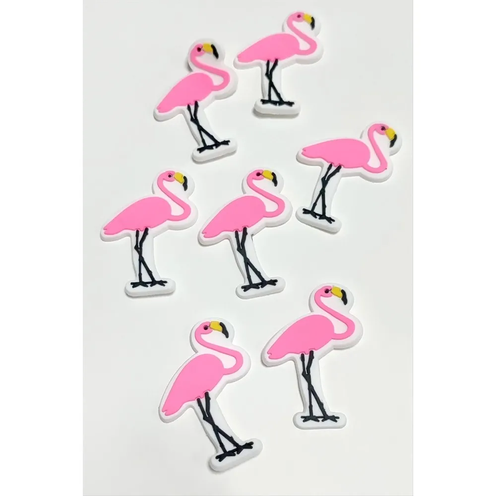 Flamingo Silikonlu Figür 1 Adet-Pembe