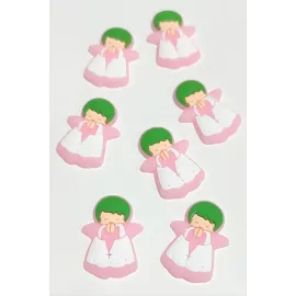 Kız Çocuk Silikonlu Figür 1 Adet-Pembe