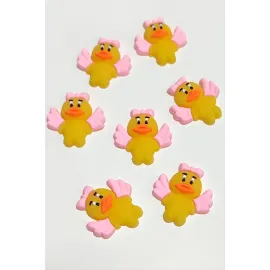 Ördek Silikonlu Figür 1 Adet-Sarı