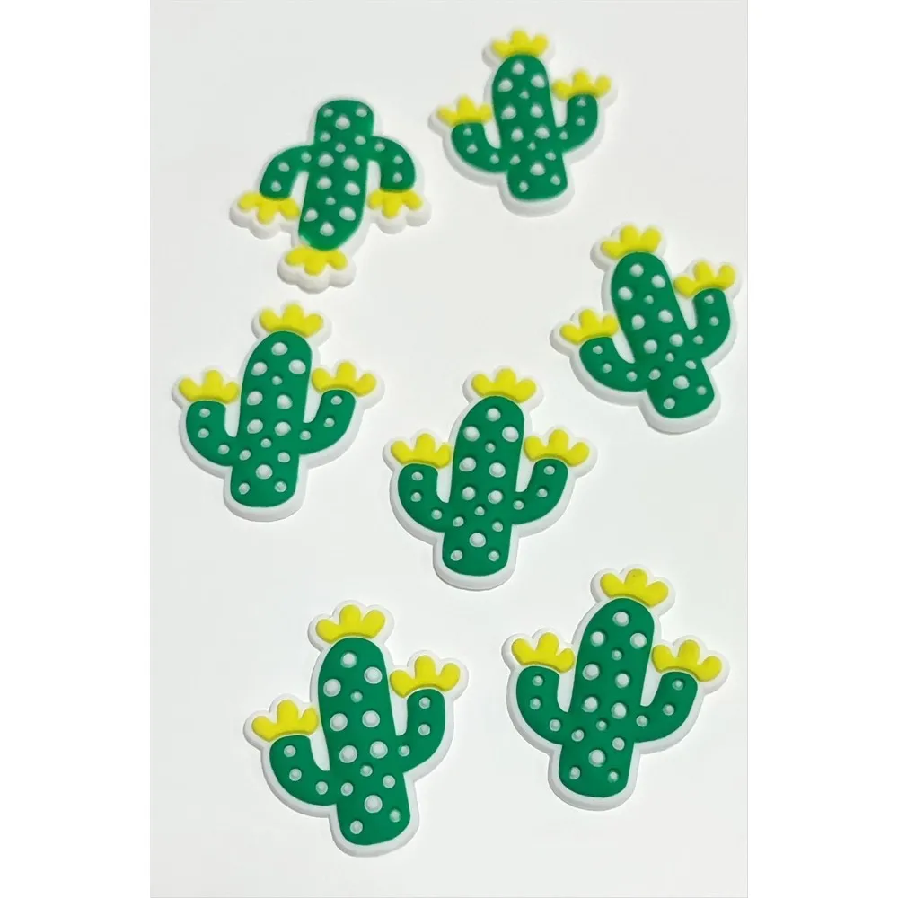 Kaktüs Silikonlu Figür 1 Adet-Yeşil