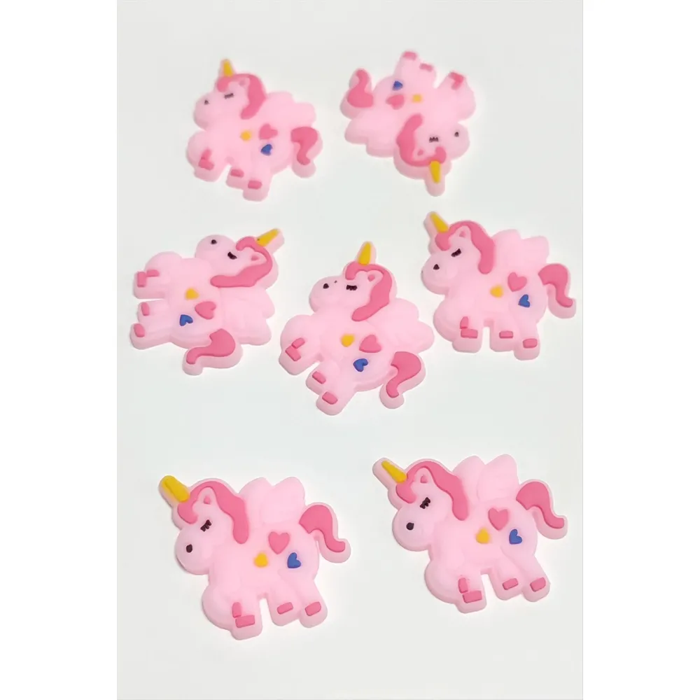 Uncrn Silikonlu Figür 1 Adet-Pembe