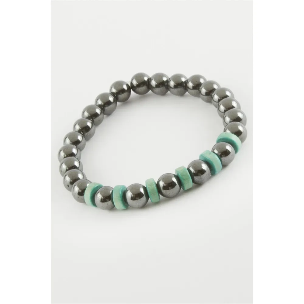 Hematit Doğaltaş Bileklik-Antrasit