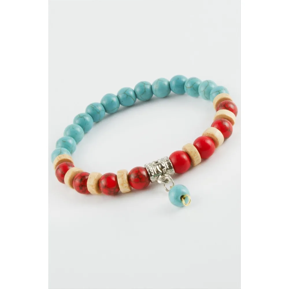 Ceyt Turkuaz Doğaltaş Bileklik-Turkuaz