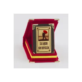 İlk Aşkım Son Sevgilim Plaketi-Açık Kırmızı