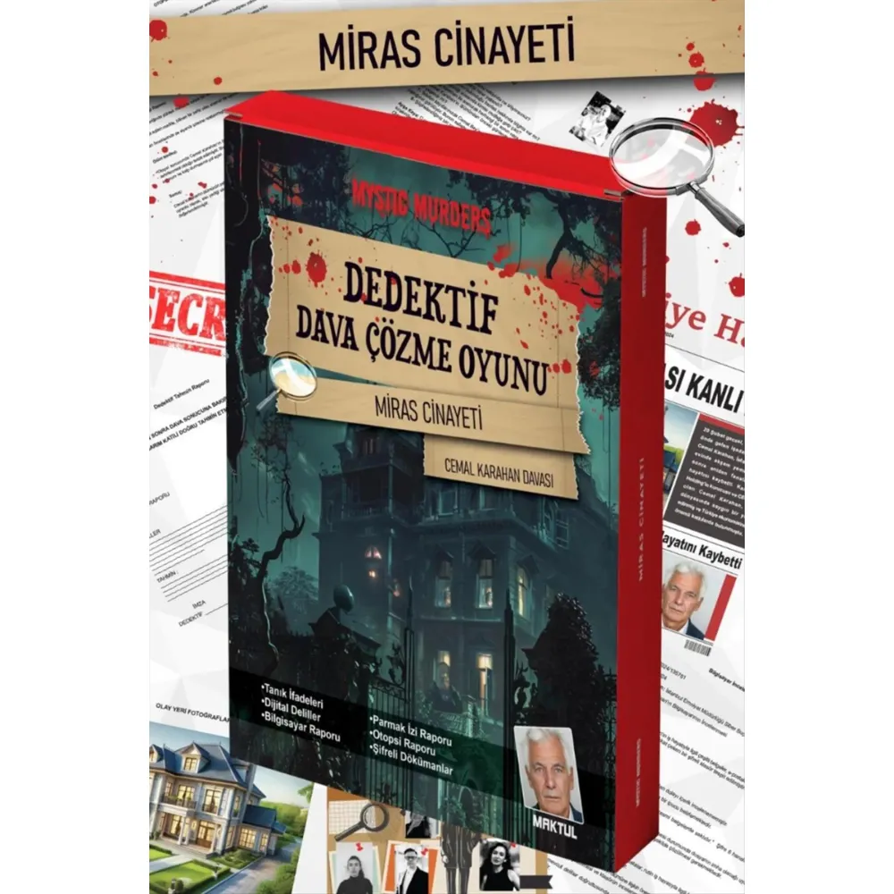 Miras Cinayeti Dedektif Dava Çözme Oyunu-Renkli