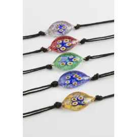 Nazar Murano Cam Bileklik-Renkli