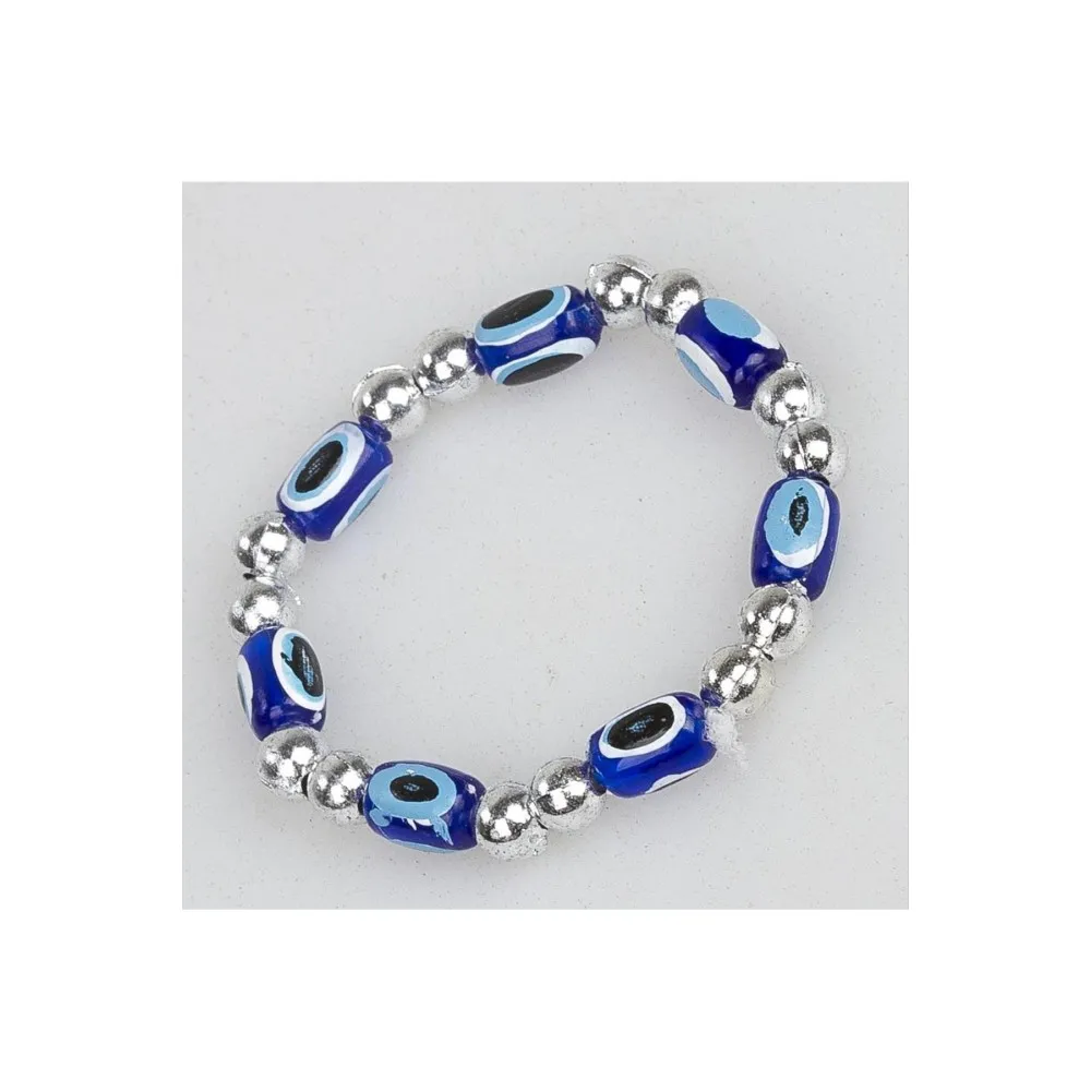 Nazar Boncuklu Çocuk Bilekliği-Mavi