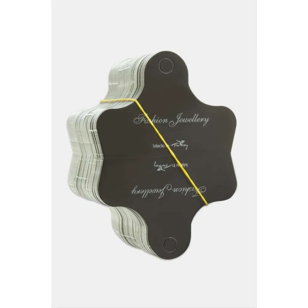 Kelebek Kolye Kartı 200 Adet-Siyah