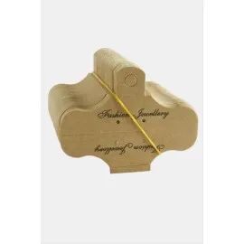 Geçirmeli Kraft Kolye Kartı 200 Adet-Kahverengi