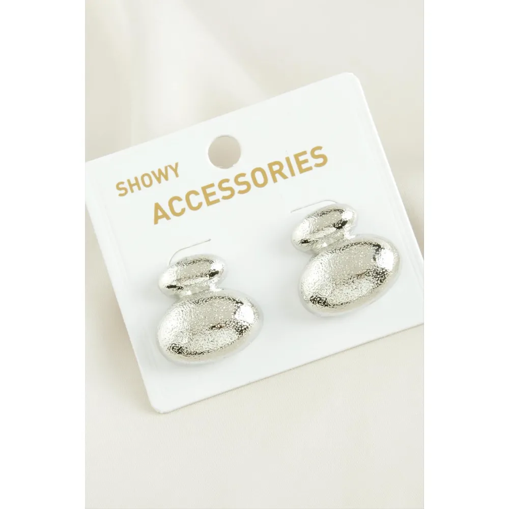 Uçan Balon Trend Metal Küpe-Gümüş Rengi