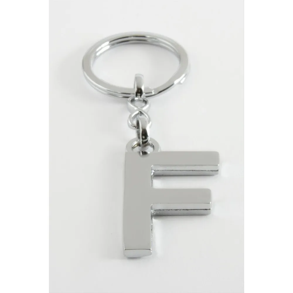 Metal Harf Anahtarlık-F