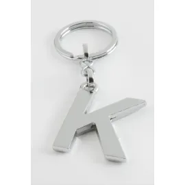 Metal Harf Anahtarlık-K