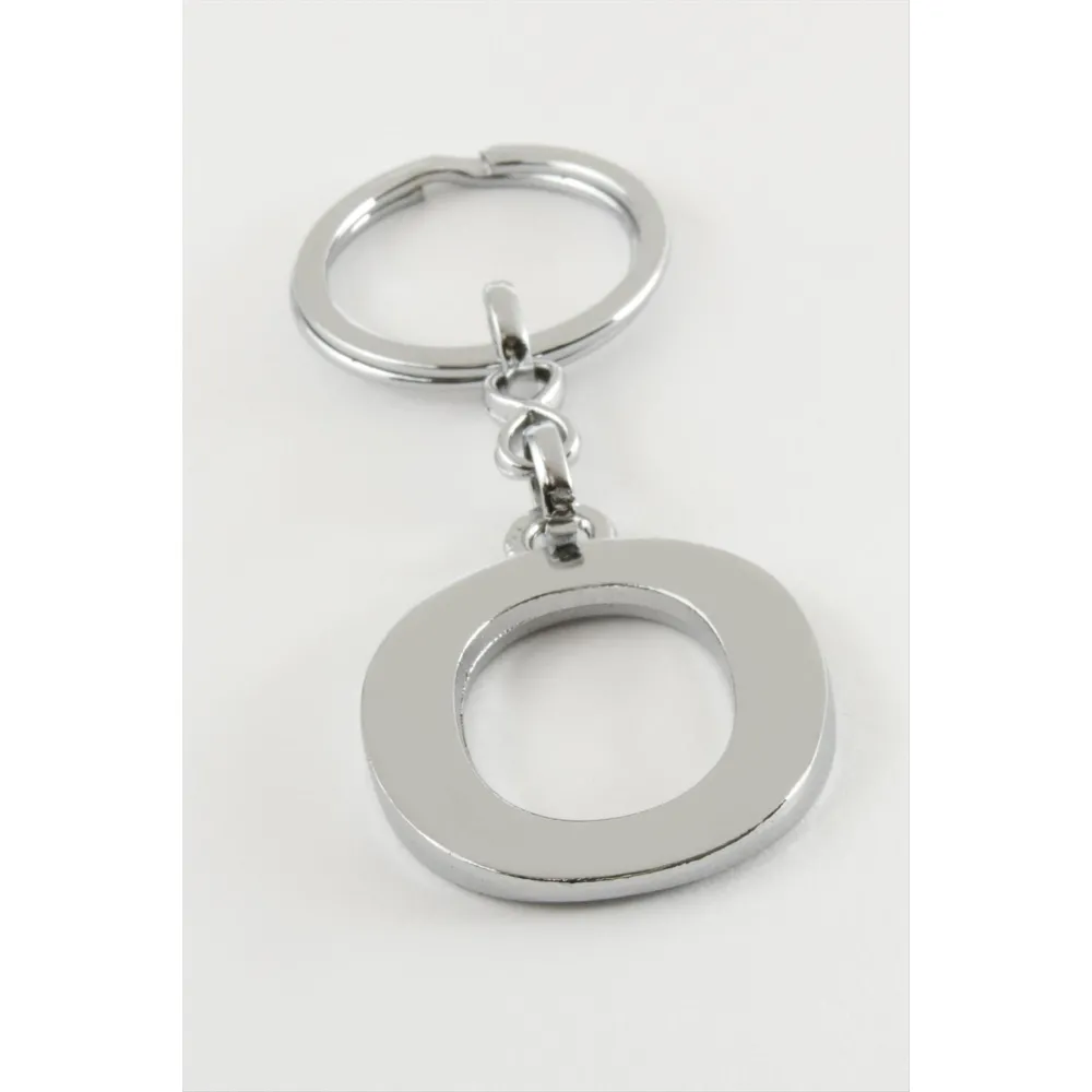 Metal Harf Anahtarlık-O