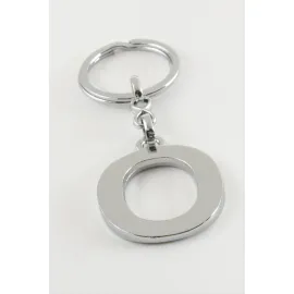 Metal Harf Anahtarlık-O