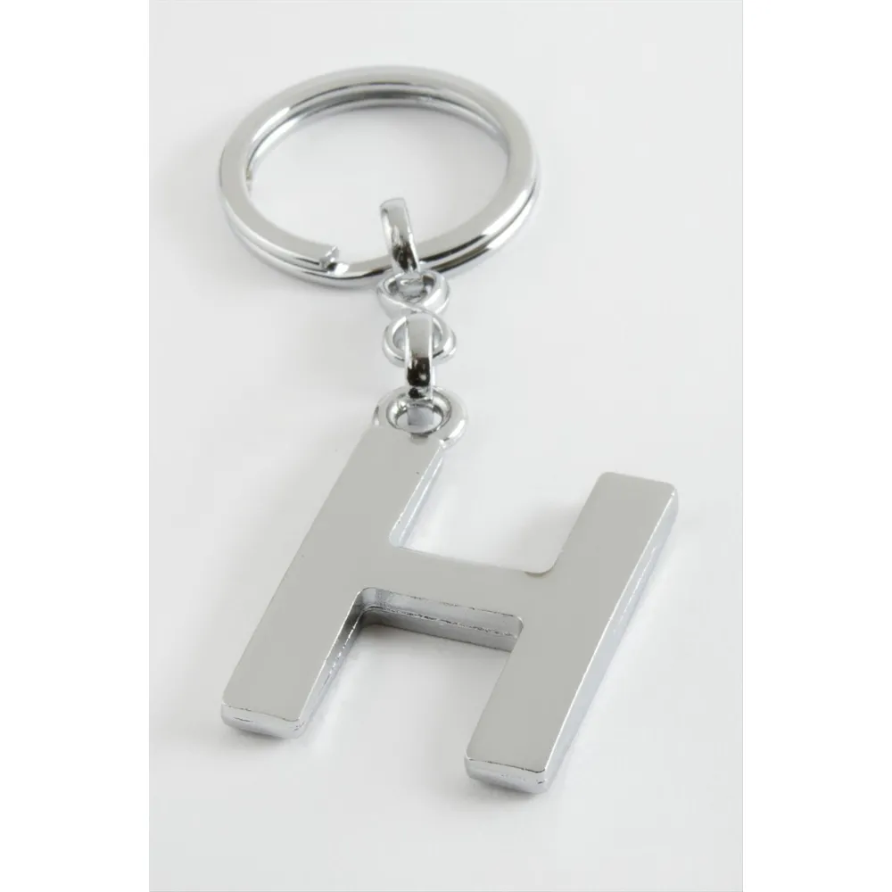 Metal Harf Anahtarlık-H