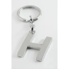 Metal Harf Anahtarlık-H